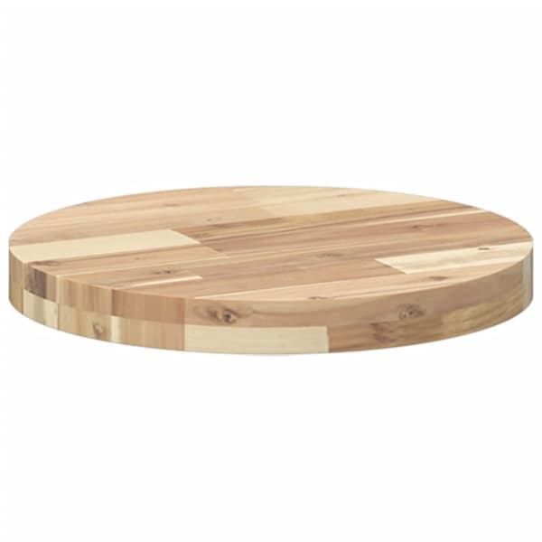 Pöytälevy pyöreä Ø40x4 cm täysi akasiapuu