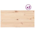 Miniatyrbillede 2 af 10: bordplader 2 stk. 90x45x1,7 cm rektangulær massivt fyrretræ