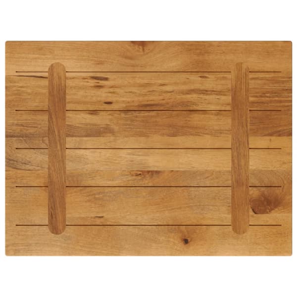 bordplade 90x70x3,8 cm rektangulær massivt mangotræ