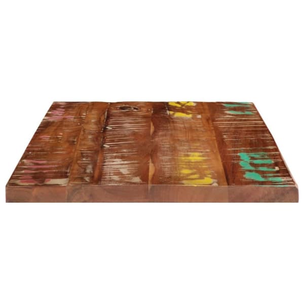 bordplade 60x50x3,8 cm rektangulær massivt genbrugstræ