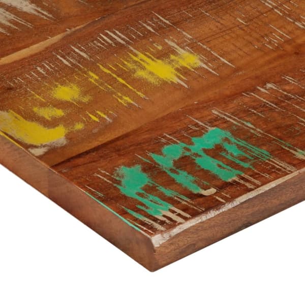 bordplade 60x50x3,8 cm rektangulær massivt genbrugstræ