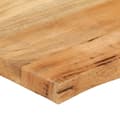 Miniatyrbillede 6 af 9: bordplade 140x60x3,8 cm naturlig kant massivt mangotræ