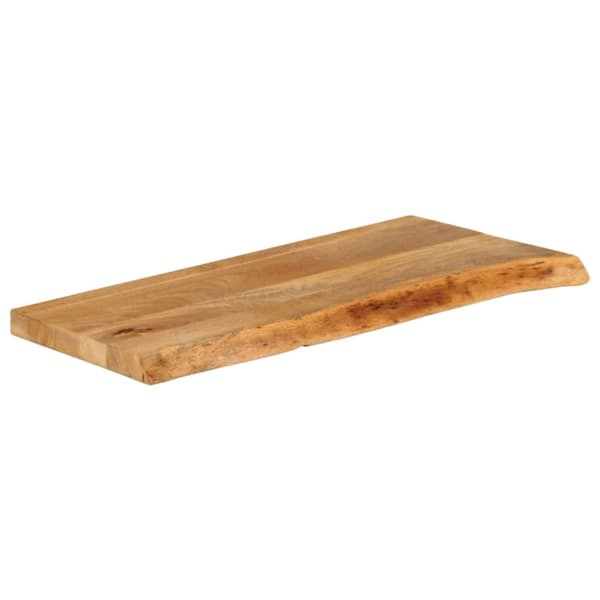bordplade 70x40x2,5 cm naturlig kant massivt mangotræ