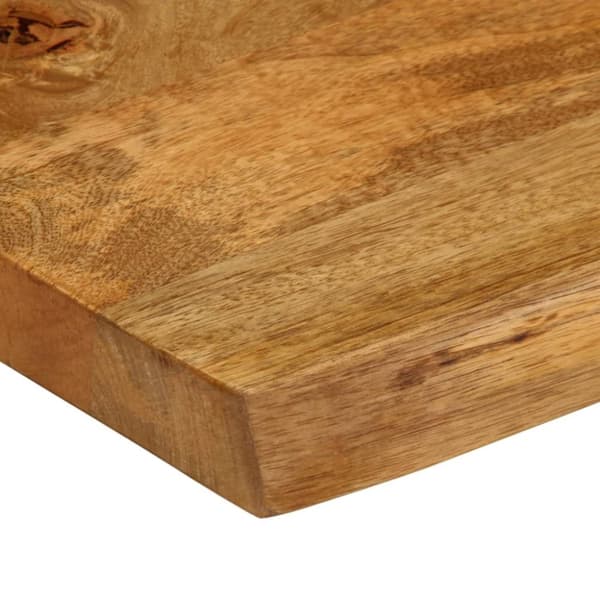 Pöytälevy 140x60x3,8 cm elävä reuna täysi mangopuu