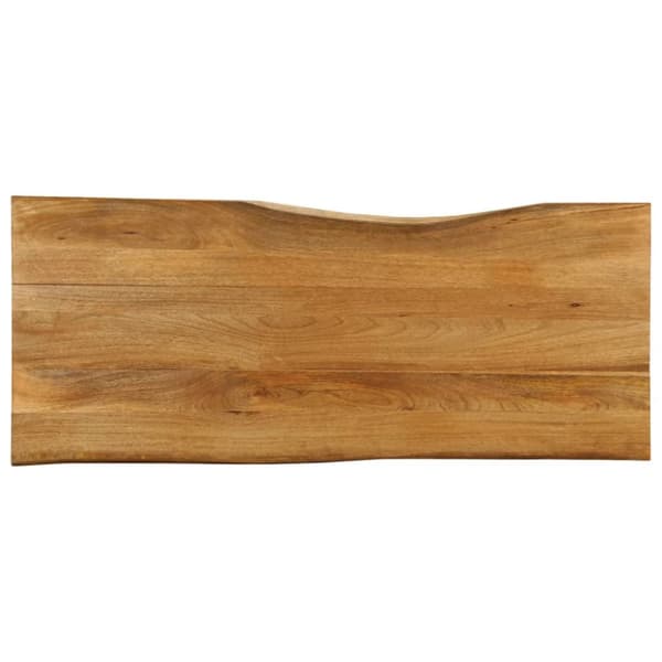 Pöytälevy 140x60x3,8 cm elävä reuna täysi mangopuu