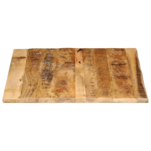 bordplade 100x80x2,5 cm naturlig kant massivt ru mangotræ