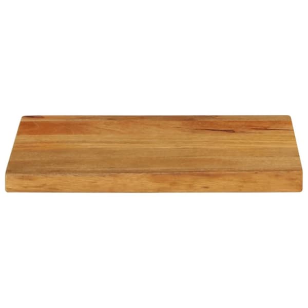 bordplade 50x30x3,8 cm naturlig kant massivt mangotræ