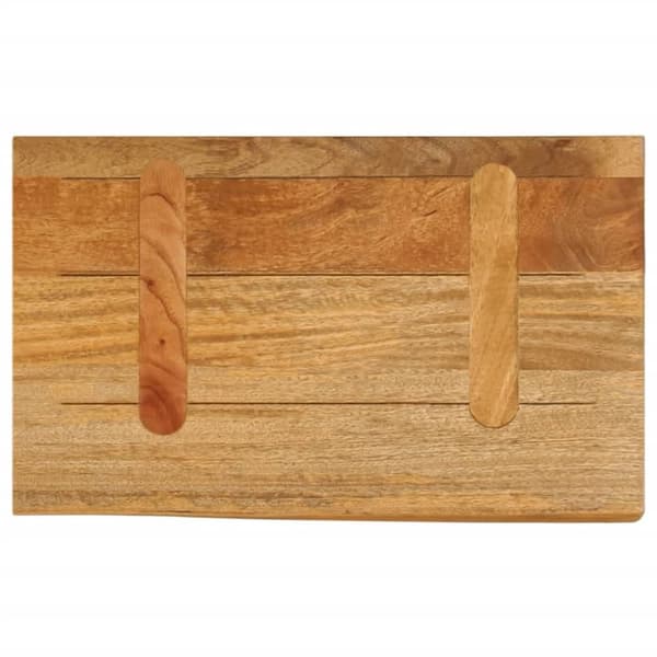 bordplade 50x30x3,8 cm naturlig kant massivt mangotræ