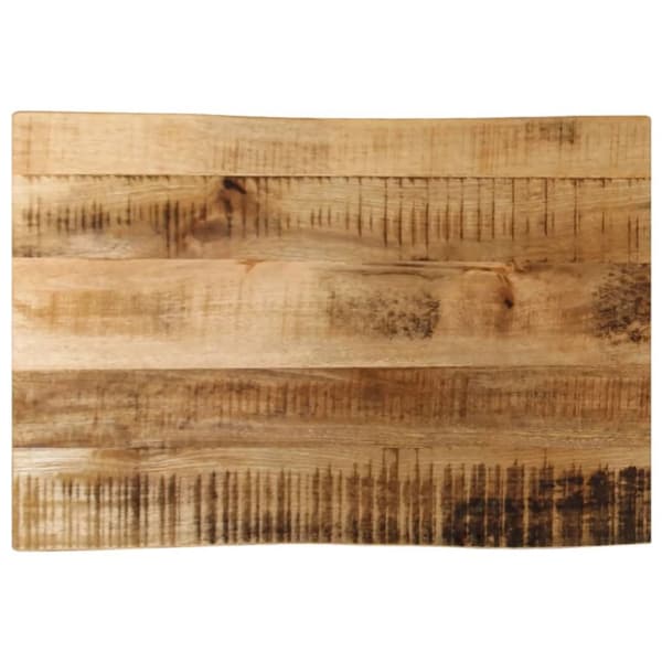 bordplade 60x40x2,5 cm naturlig kant massivt ru mangotræ