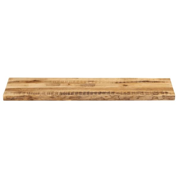bordplade 110x40x2,5 cm naturlig kant massivt ru mangotræ