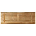 Miniatyrbillede 5 af 9: bordplade 110x40x2,5 cm naturlig kant massivt ru mangotræ