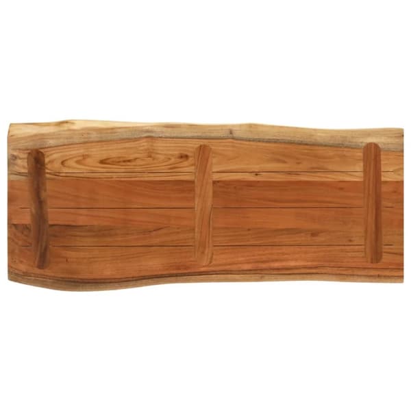 bordplade 90x40x3,8 cm rektangulær massivt akacietræ