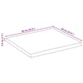 Miniatyrbillede 9 af 9: bordplade 60x60x3,8 cm rektangulær massivt akacietræ