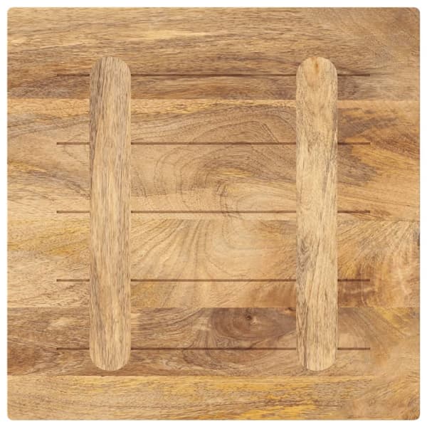 Bordsskiva 60x60x2,5 cm fyrkantig massiv mango-trä
