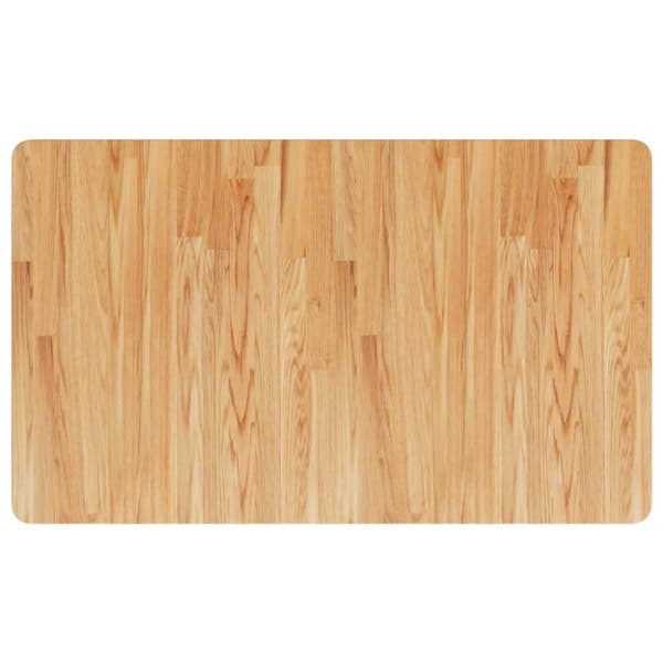 bordplade til badeværelse 100x60x2,5 cm massivt træ lysebrun