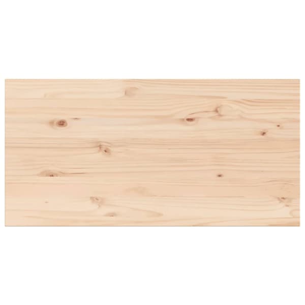 bordplader 4 stk. 100x50x2,5 cm rektangulær massivt fyrretræ