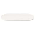 Miniatyrbillede 3 af 7: bordplade 110x50x2,5 cm oval massivt fyrretræ hvid