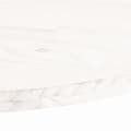Miniatyrbillede 5 af 7: bordplade 110x50x2,5 cm oval massivt fyrretræ hvid