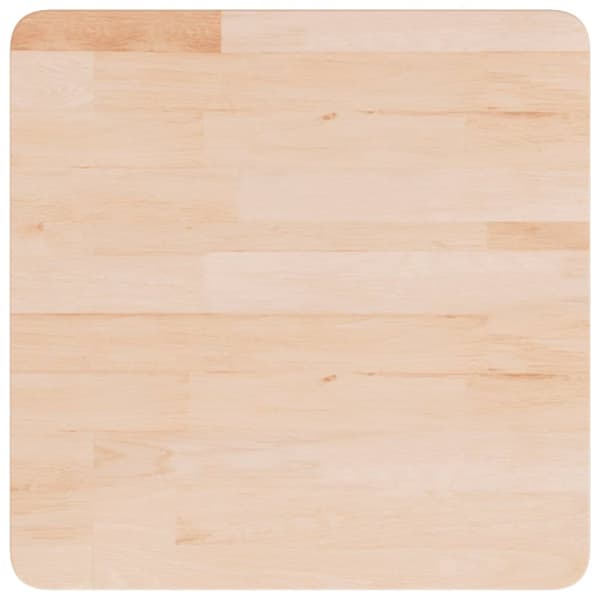 Fyrkantig bordsskiva 50x50x1,5 cm obehandlat massiv ek