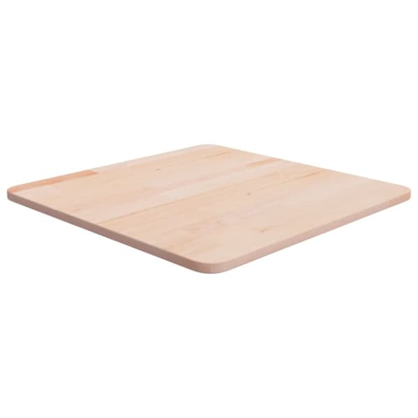 Fyrkantig bordsskiva 50x50x1,5 cm obehandlat massiv ek