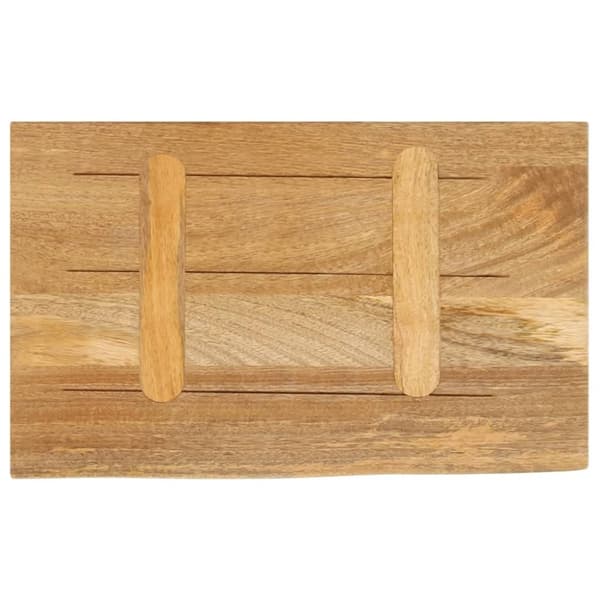 Bordsskiva 50x20x3,8 cm levande kant massivt mangoträ