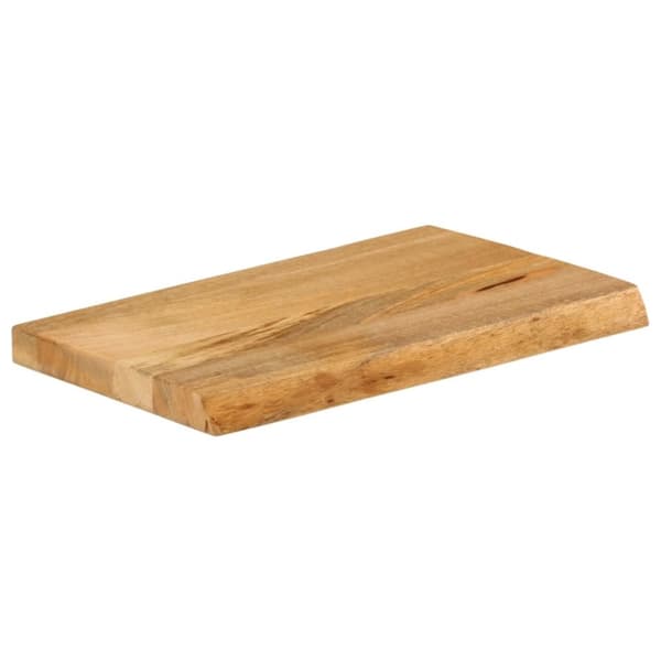 Bordsskiva 50x20x3,8 cm levande kant massivt mangoträ