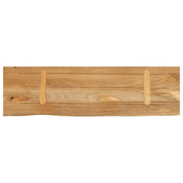 Bordsskiva 100x20x3,8 cm levande kant massivt mangoträ