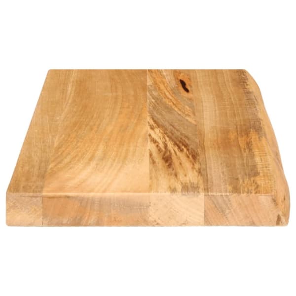 Bordsskiva 40x20x2,5 cm levande kant massivt mangoträ