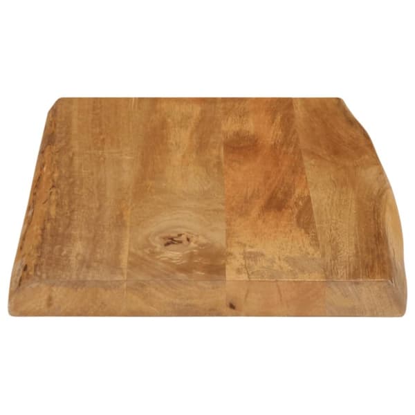bordplade 60x40x2,5 cm naturlig kant massivt mangotræ
