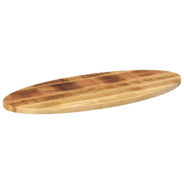 bordplade 110x50x2,5 cm oval massivt mangotræ
