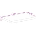 Pikkukuva 9 / 9: Pöytälevy 50x20x2,5 cm elävä reuna karkea täysi mangopuu