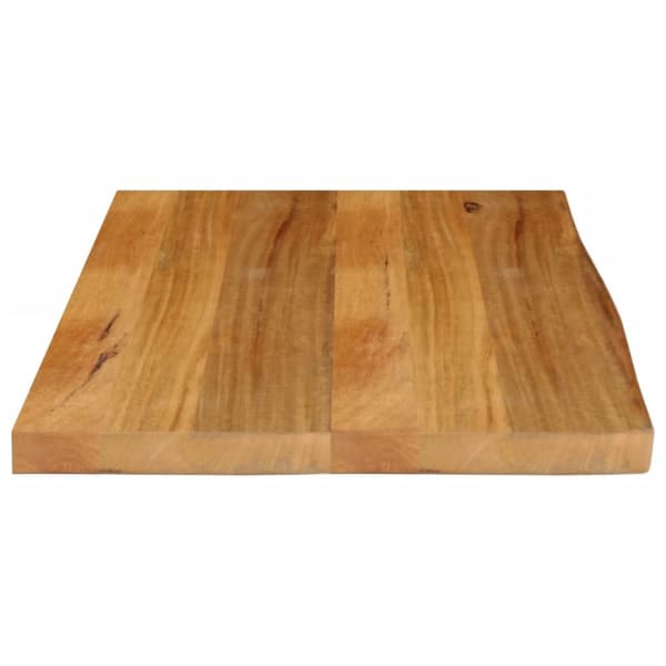Bordsskiva 70x60x2,5 cm levande kant massivt mangoträ