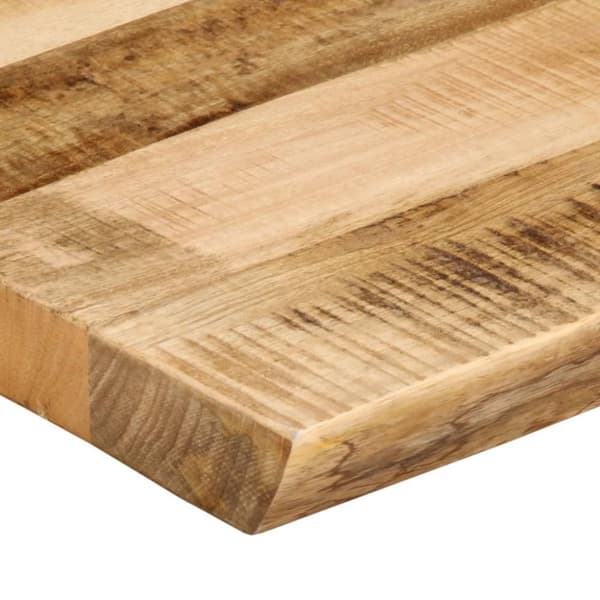 Bordsskiva 50x40x2,5 cm levande kant massivt grovt mangoträ