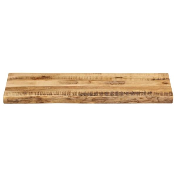 Bordsskiva 90x40x3,8 cm levande kant massivt grovt mangoträ