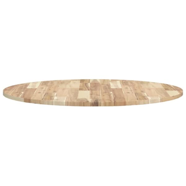 Pöytälevy pyöreä Ø90x2 cm täysi akasiapuu