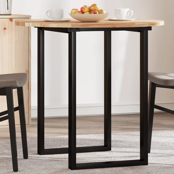 Pöytälevy pyöreä Ø80x2 cm täysi akasiapuu