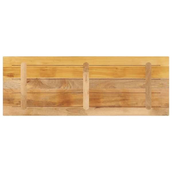 bordplade 140x50x2,5 cm rektangulær massivt ru mangotræ