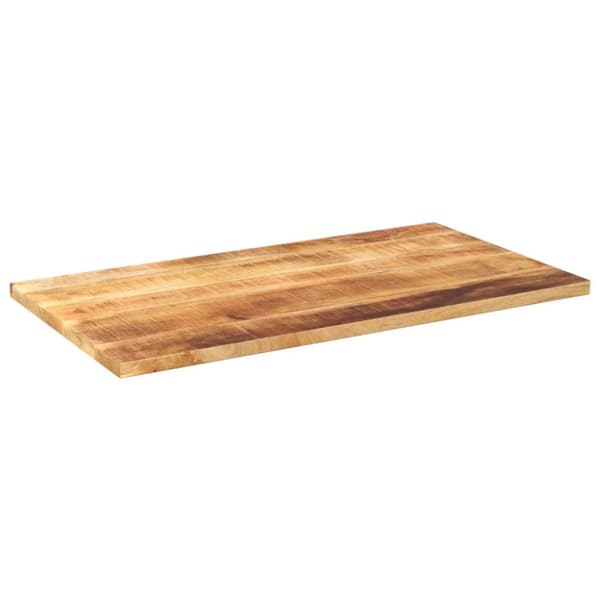 Bordsskiva 100x50x3,8 cm rektangulär massivt grovt mangoträ