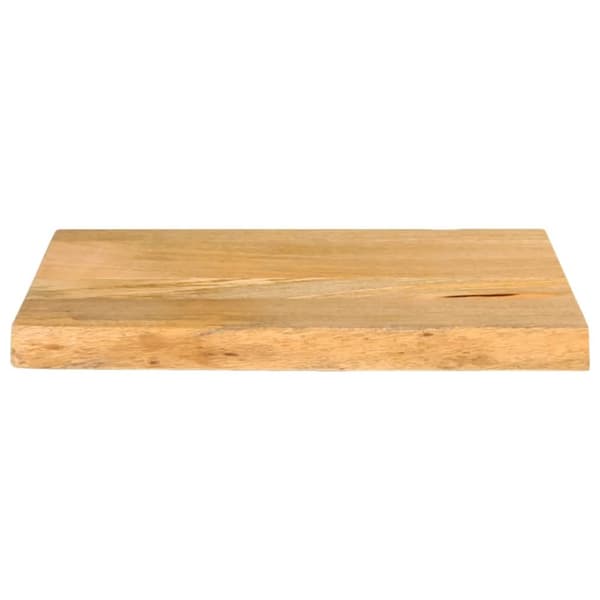 bordplade 60x20x3,8 cm naturlig kant massivt mangotræ