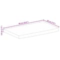 Miniatyrbillede 9 af 9: bordplade 60x20x3,8 cm naturlig kant massivt mangotræ