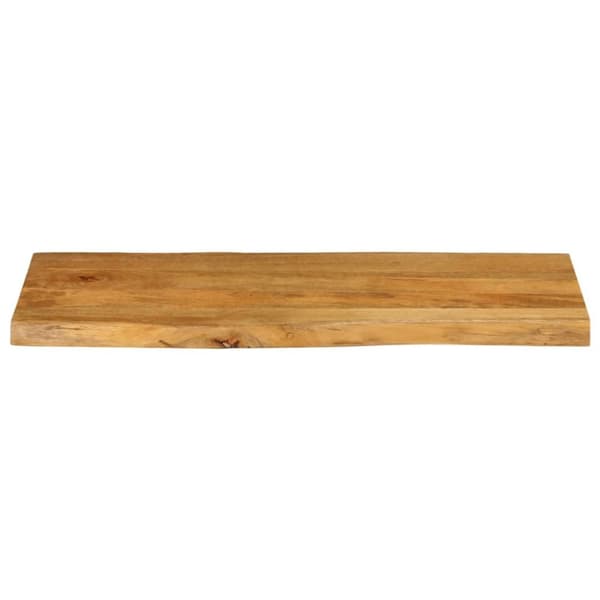 Pöytälevy 90x40x2,5 cm elävä reuna täysi mangopuu