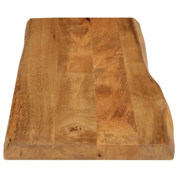bordplade 110x40x2,5 cm naturlig kant massivt mangotræ