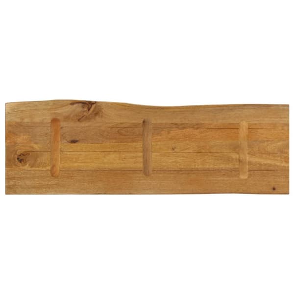 bordplade 110x40x2,5 cm naturlig kant massivt mangotræ
