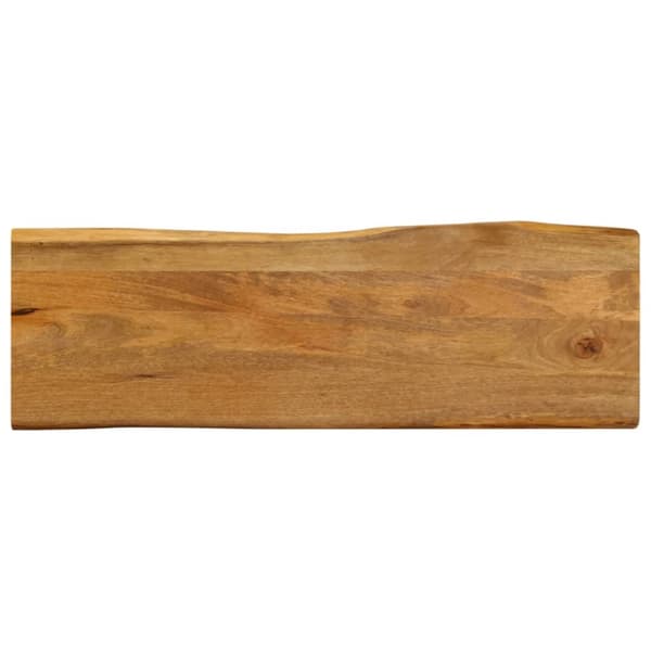 bordplade 110x40x2,5 cm naturlig kant massivt mangotræ