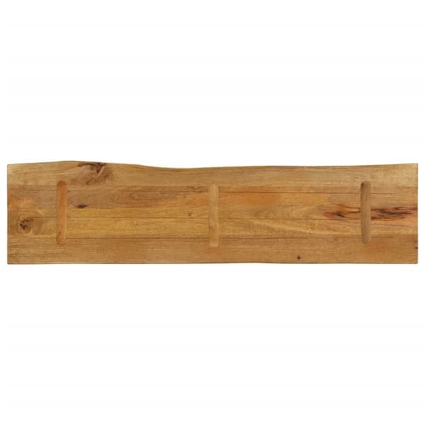 Bordsskiva 160x40x2,5 cm levande kant massivt mangoträ