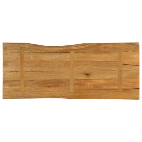 Pöytälevy 140x60x2,5 cm elävä reuna täysi mangopuu
