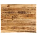 Miniatyrbillede 1 af 9: bordplade 90x80x3,8cm naturlig kant massivt ru mangotræ