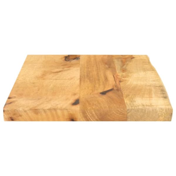 Bordsskiva 50x40x2,5 cm levande kant massivt grovt mangoträ