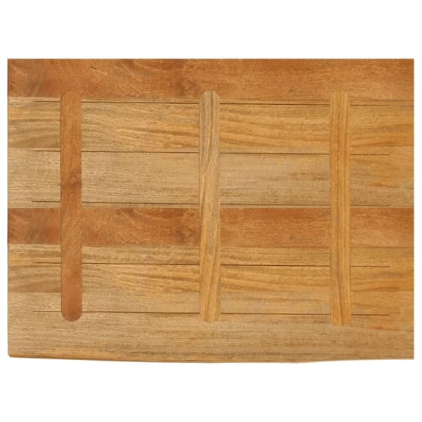 Pöytälevy elävä reuna 90x60x2,5 cm täysi mangopuu