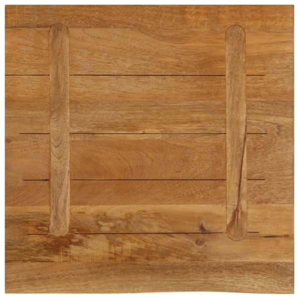 bordplade 80x80x2,5 cm naturlig kant massivt mangotræ